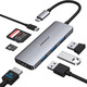 Адаптер USB-C Hub для MacBook Pro Air, 7-в-1 USB-C Dongle, аксесуари для Mac, USB-C Multiport з 4K HDMI, 3 порти USB 3.0, 100 Вт