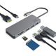 USB Hub, Док-станція, адаптер, концентратор USB-C 7 портів багатофункціональний адаптер-концентратор для ноутбука та смартфона
