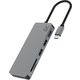 USB Hub, Док-станція, адаптер, концентратор USB-C 7 портів багатофункціональний адаптер-концентратор для ноутбука та смартфона