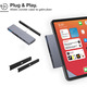 Концентратор USB-C Hub 6-в-1 для iPad Pro / Air: 4K HDMI, USB 3.0, PD 100Вт, SD, 3.5мм Aux — Магнітна док-станція
