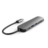 USB Type-C до HDMI-4K концентратор-розгалужувач Док-станція для ноутбука з адаптером PD SD TF RJ45 Thunderbolt 3 для Macbook Air M