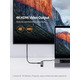 USB-C концентратор, адаптер CableCreation USB-C для MacBook Pro, 5-в-1 USB-C на HDMI багатопортовий адаптер, сумісний з MacBook