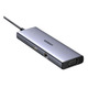 МультифункціональнийUSB HUB Ugreen 9 in 1 USB3.1 1Type-C 3USB Type-C-HDMI-RJ45-VGA-3.5мм-SD-TF-USB PD 100W CM498 Gray