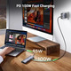 МультифункціональнийUSB HUB Ugreen 9 in 1 USB3.1 1Type-C 3USB Type-C-HDMI-RJ45-VGA-3.5мм-SD-TF-USB PD 100W CM498 Gray
