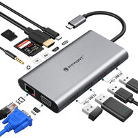 СТОК Багатопортовий Адаптер FITFORT 12 В 1 USB