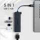 СТОК Адаптер USB C Hub Elexlinco 5-в-1