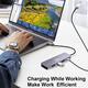 Багатопортовий адаптер USB-C Hub, Vunvooker 5-в-1 USB-C Dongle з довгим кабелем, розширювач USB-C для ноутбука 100 Вт PD 4-портів