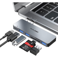 Концентратор USB Hub Dual для MacBook Pro/Air 2020/2019/2018, M1 з Thunderbolt 3 USB C 3 порти USB 3.0, зчитувач карт SD/micro