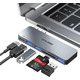 Концентратор USB Hub Dual для MacBook Pro/Air 2020/2019/2018, M1 з Thunderbolt 3 USB C 3 порти USB 3.0, зчитувач карт SD/micro
