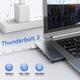 Концентратор USB Hub Dual для MacBook Pro/Air 2020/2019/2018, M1 з Thunderbolt 3 USB C 3 порти USB 3.0, зчитувач карт SD/micro