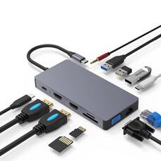 Blueendless HD1201 12 в 1 концентратор типу c, портативна док-станція для ноутбука