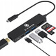 Концентратор USB Hub Хаб USB-C E-VATAR 6-в-1 USB 1 HDMI, 2 USB 3.0, 100 Вт PD3.0, 1 SD/TF