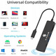 Концентратор USB Hub Хаб USB-C E-VATAR 6-в-1 USB 1 HDMI, 2 USB 3.0, 100 Вт PD3.0, 1 SD/TF