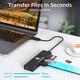 Концентратор USB Hub Хаб USB-C E-VATAR 6-в-1 USB 1 HDMI, 2 USB 3.0, 100 Вт PD3.0, 1 SD/TF