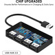 Універсальний пасивний USB-хаб ISOUL на 4 порти USB 2.0 Чорний
