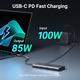 Usb Hub Док-станція UGREEN Revodok Pro 210 USB-C 10-в-1, Dual HDMI 4K 60Hz, 8K, PD 100W, Ethernet