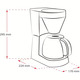 Melitta Easy Top Timer 1010-15, фільтр-кавоварка зі скляним глечиком, програмований час нагрівання, чорна нержавіюча сталь