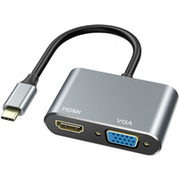 СТОК Адаптер USB C до HDMI VGA