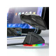 Миша бездротова K-SNAKE X11 Black RGB Dock, 12000 DPI, PixArt PAW3311, 63 г, Bluetooth/2.4GHz/USB-C