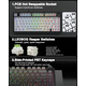 Бездротова механічна клавіатура AULA F75 Black RGB — 75%, Hot-Swap, Bluetooth/2.4GHz/Type-C, Gasket Mount, Бічне гравіювання