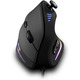 Ігрова вертикальна миша Zelotes C18 RGB, 10000 DPI, програмована, дротова, PMW3325, ергономічна, з панеллю керування для ПК