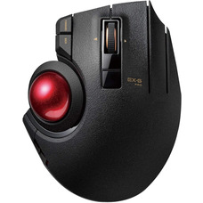 Трекбол-миша ELECOM EX-G Pro, дротова, бездротова, Bluetooth, керування великим пальцем, 8 кнопок, ергономічний дизайн, оптичний