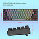 Механічна ігрова клавіатура Snpurdiri 60% Black-Grey: Red Switches, RGB підсвітка, Anti-Ghosting, знімний USB-C кабель