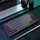 Механічна ігрова клавіатура Snpurdiri 60% Black-Grey: Red Switches, RGB підсвітка, Anti-Ghosting, знімний USB-C кабель