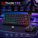 Ігровий бездротовий набір RedThunder K84: клавіатура 75% TKL та ультралегка миша, RGB підсвітка, 2.4GHz, Чорний