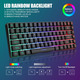 Ігровий бездротовий набір RedThunder K84: клавіатура 75% TKL та ультралегка миша, RGB підсвітка, 2.4GHz, Чорний