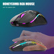 Ігровий бездротовий набір RedThunder K84: клавіатура 75% TKL та ультралегка миша, RGB підсвітка, 2.4GHz, Чорний