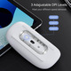 Бездротова акумуляторна мишка Uiosmuph G11 White — безшумна оптична миш Type-C 2.4 ГГц для ноутбука, ПК та Mac
