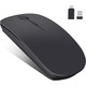 Бездротова мишка LEAPEST Dual Mode Black — преміум миш Bluetooth 5.1 + 2.4 ГГц з адаптером Type-C для MacBook, iPad та ПК
