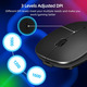 Бездротова мишка LEAPEST Dual Mode Black — преміум миш Bluetooth 5.1 + 2.4 ГГц з адаптером Type-C для MacBook, iPad та ПК