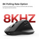 Бездротова миша Keychron M6 Wireless / Bluetooth / USB Black (M6-A1)