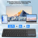 Бездротова Bluetooth клавіатура Bnnva з тачпадом для Smart TV, Windows, Android, iOS: Підключення 3 пристроїв (BT + 2.4G)