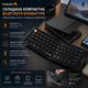 Складана Bluetooth клавіатура ProtoArc XK04 бездротова портативна з чохлом з PU шкіри для iPad iPhone планшета чорна