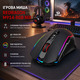 Ігрова миша Redragon M914-RGB NIX Black, 3 режими підключення, до 10000 DPI, RGB, 9 кнопок, акумулятор 700 мА·год