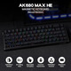 Ігрова механічна клавіатура Ajazz AK680 MAX Black: Магнітні свічі, Rapid Trigger, RGB, Hot-Swap, 65% (Б/В, Стан 10/10)