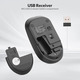 Бездротовий комплект клавіатура та миша Rii RK211 Black: Повнорозмірна, безшумна, 2.4ГГц, для ПК, Mac та Smart TV