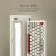 Клавіатура механічна бездротова Womier SK75 75% Full Aluminum RGB VIA Hot-Swap POM Switches — Cream White Батарея 3500mAh
