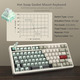 Клавіатура механічна бездротова Womier SK75 75% Full Aluminum RGB VIA Hot-Swap POM Switches — Cream White Батарея 3500mAh