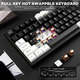 Алюмінієва механічна клавіатура YUNZII AL80 Black: РК-дисплей, Gasket Mount, BT/2.4G/USB-C, QMK/VIA, Cocoa Cream v2