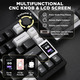 Алюмінієва механічна клавіатура YUNZII AL80 Black: РК-дисплей, Gasket Mount, BT/2.4G/USB-C, QMK/VIA, Cocoa Cream v2