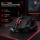 Ігрова миша Redragon Impact Elite Black бездротова Bluetooth/2.4G/USB, 16000 DPI, програмовані кнопки, оптичний сенсор