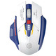 Миша бездротова INPHIC F9-mecha з підключенням USB 2.4ГГц та 2400DPI white-blue