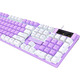 Дротова механічна клавіатура, ультракомпактне розташування 104 клавіш з RGB-підсвічуванням - USB-дротова ігрова клавіатура для ПК/