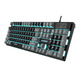 Дротова механічна клавіатура, ультракомпактне розташування 104 клавіш з RGB-підсвічуванням - USB-дротова ігрова клавіатура для ПК/