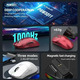 Миша бездротова K-SNAKE X11 Black RGB Dock, 12000 DPI, PixArt PAW3311, 63 г, Bluetooth/2.4GHz/USB-C