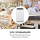 Уцінка Мобільний кондиціонер Klarstein Iceblock Prosmart 12 12 000 BTU/3,5 кВт витрата повітря макс.340 м3/год